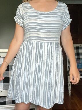 Altar’d State Blue & White striped smock dress